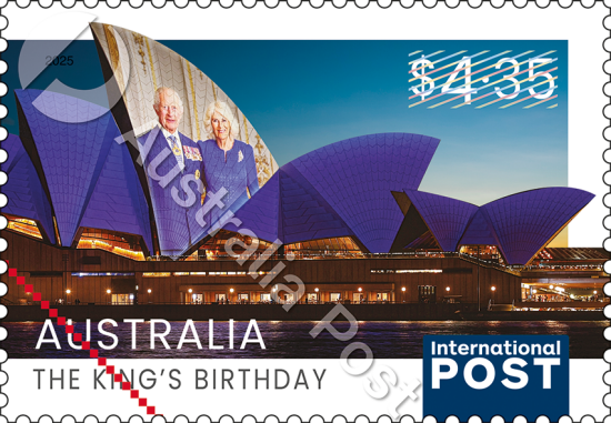 King's birthday stamp