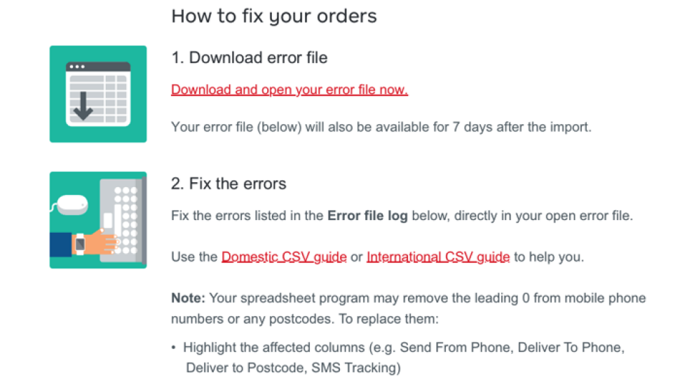 Image is a screen grab of the instructions detailed under this heading. 