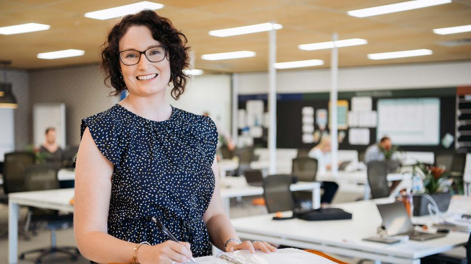 Photo of Anna Treloar standing in the Small Business Hive