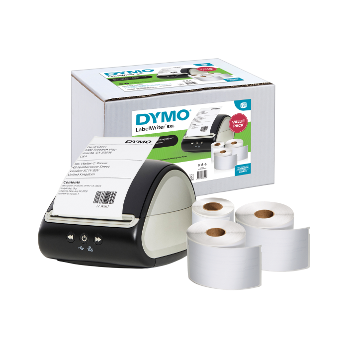 DYMO LabelWriter 5XL Label Printer Value Pack