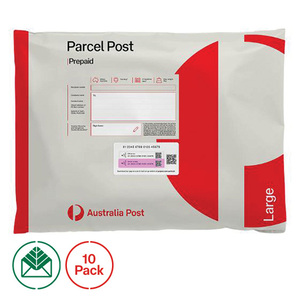 Parcel Post Prepaid Satchel Large &ndash; 10 Pack product photo
